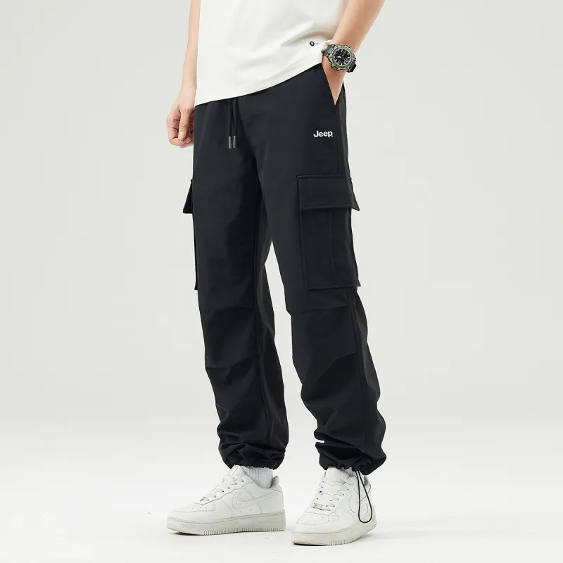 Jeep Parachute Pants, Casual Pants, Windbreaker Pants, Cargo Pants Unisex-17
