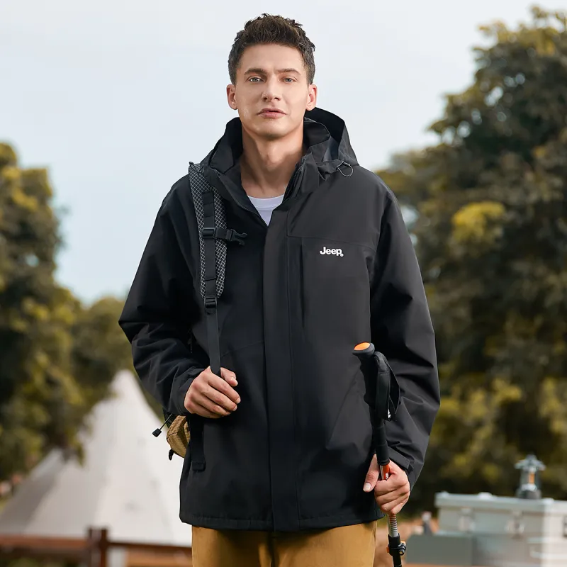 Jeep Urban Living/Travel/Commuting Waterproof And Windproof Windbreaker Jacket Unisex-19