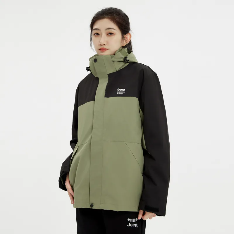 Jeep Windbreaker Jacket Trench Coat Unisex-42