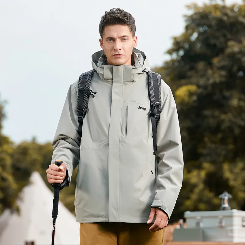 Jeep Urban Living/Travel/Commuting Waterproof And Windproof Windbreaker Jacket Unisex-8