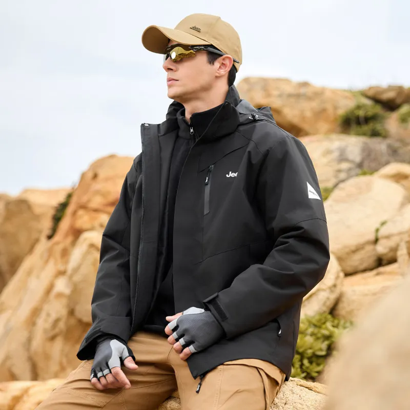 Jeep Waterproof, Thermal, And Windproof Windbreaker Jacket Unisex-35