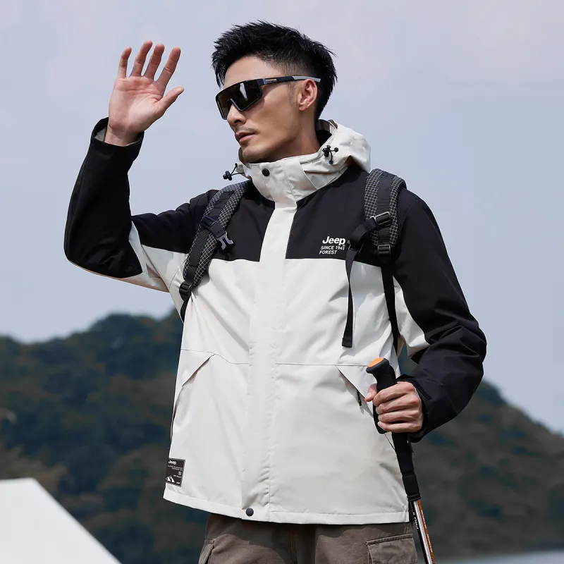 Jeep Windbreaker Jacket Trench Coat Unisex-76