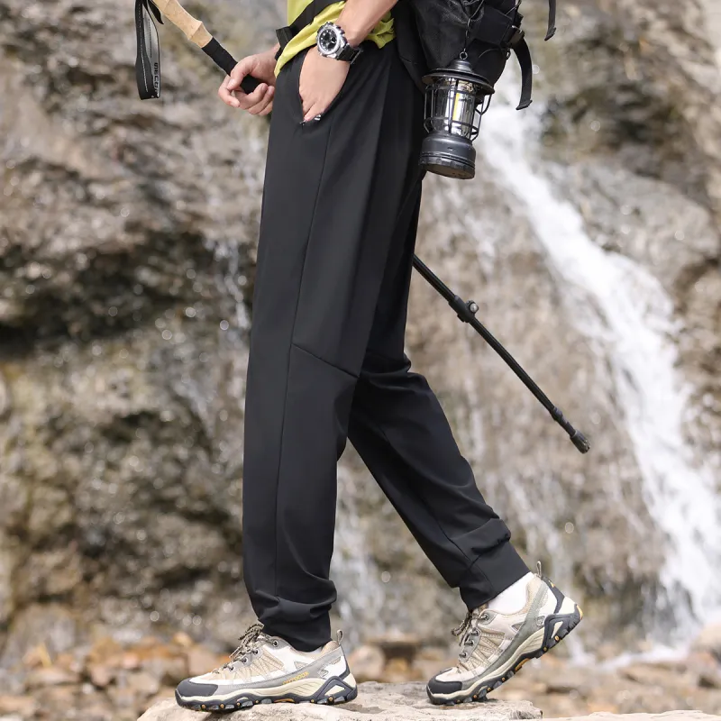 Jeep Pasture Horse Lifestyle Knitted Sweatpants Unisex Pure Black-3