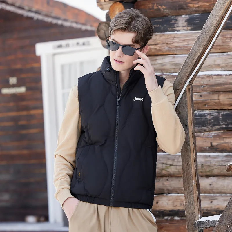 Jeep Vests Unisex Pure Black-5