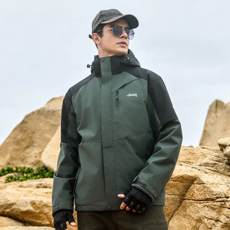 Jeep Waterproof, Thermal, And Windproof Windbreaker Jacket Unisex-20