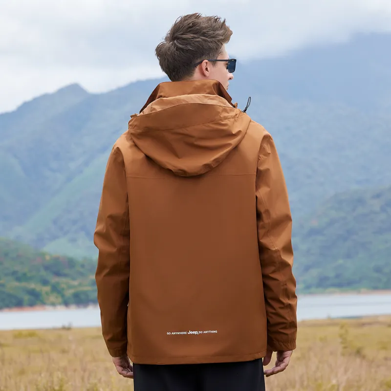 Jeep Urban Living/Travel/Commuting Waterproof And Windproof Windbreaker Jacket Unisex-14