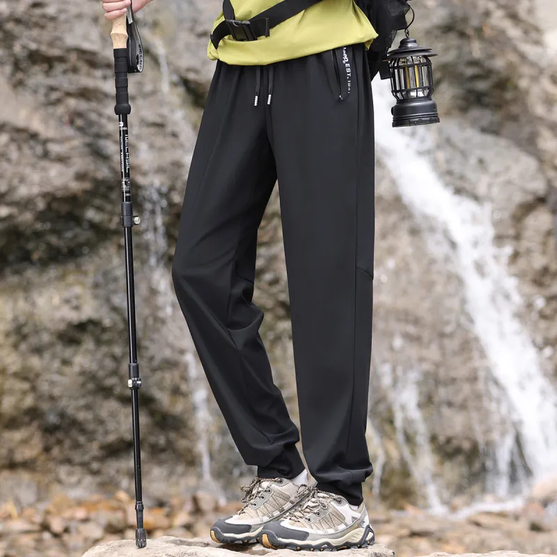 Jeep Pasture Horse Lifestyle Knitted Sweatpants Unisex Pure Black-4