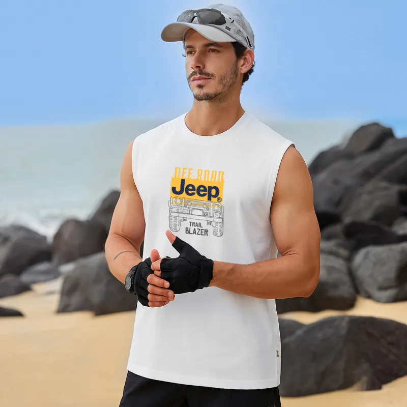 Jeep Pasture Horse Lifestyle Tank Top Unisex-3