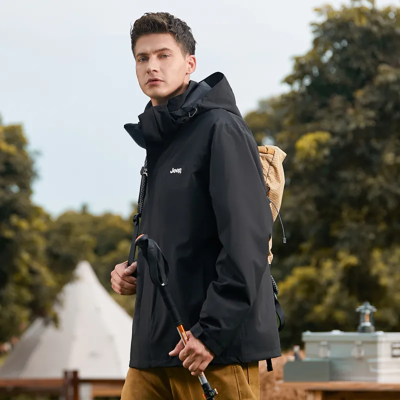 Jeep Urban Living/Travel/Commuting Waterproof And Windproof Windbreaker Jacket Unisex-18