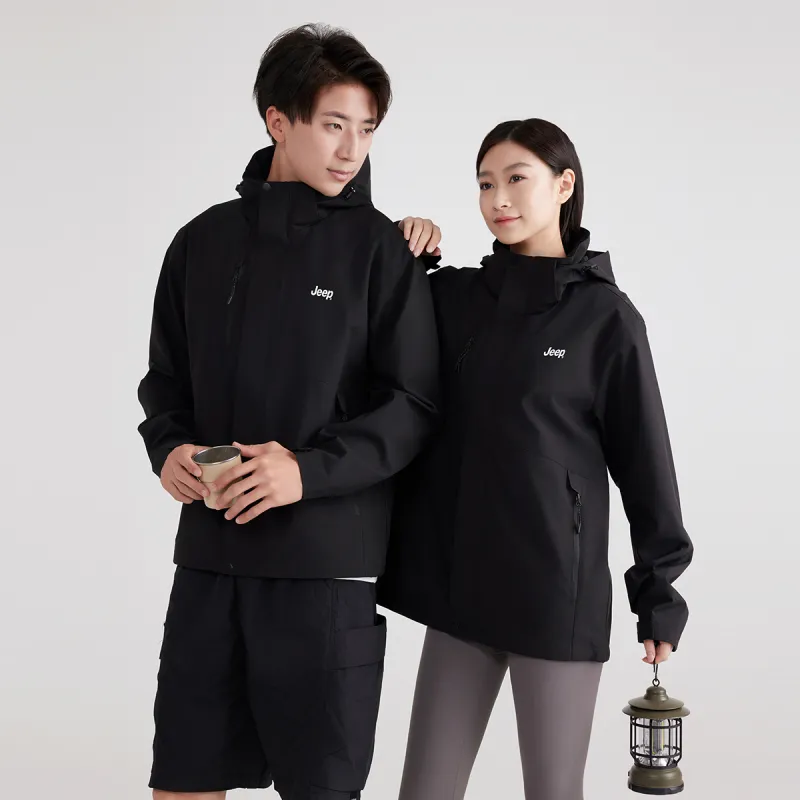 Jeep Windbreaker Jacket Trench Coat Unisex-2