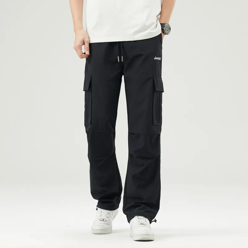 Jeep Parachute Pants, Casual Pants, Windbreaker Pants, Cargo Pants Unisex-18