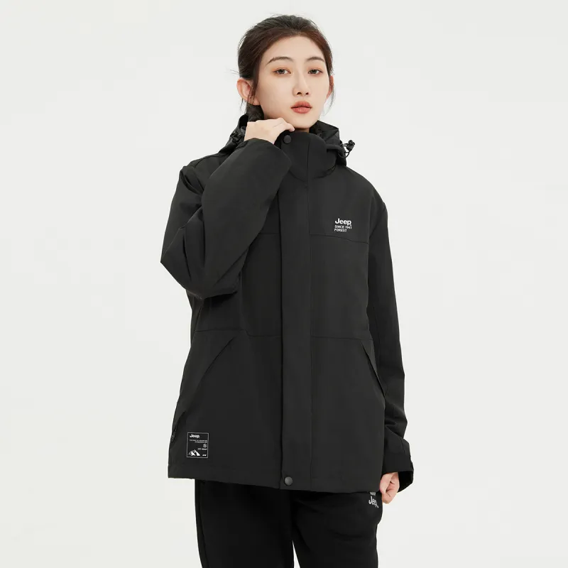 Jeep Windbreaker Jacket Trench Coat Unisex-32