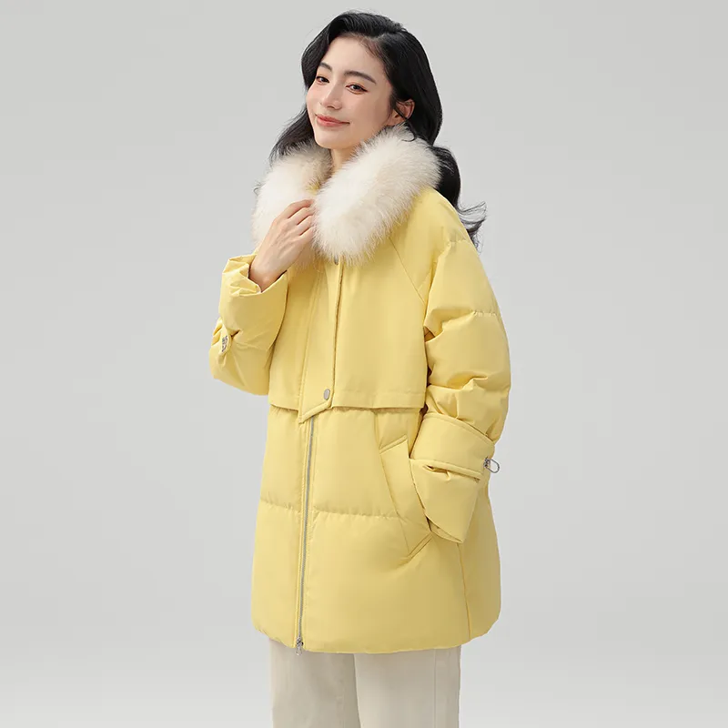 YAYA Mid Length Long Sleeved Down Jacket Women's-17