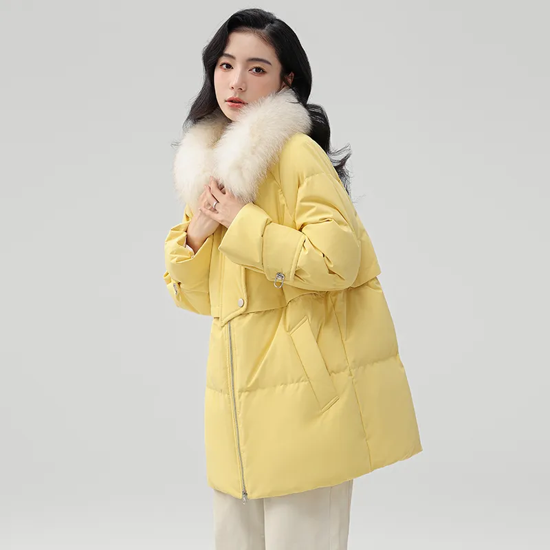 YAYA Mid Length Long Sleeved Down Jacket Women's-14