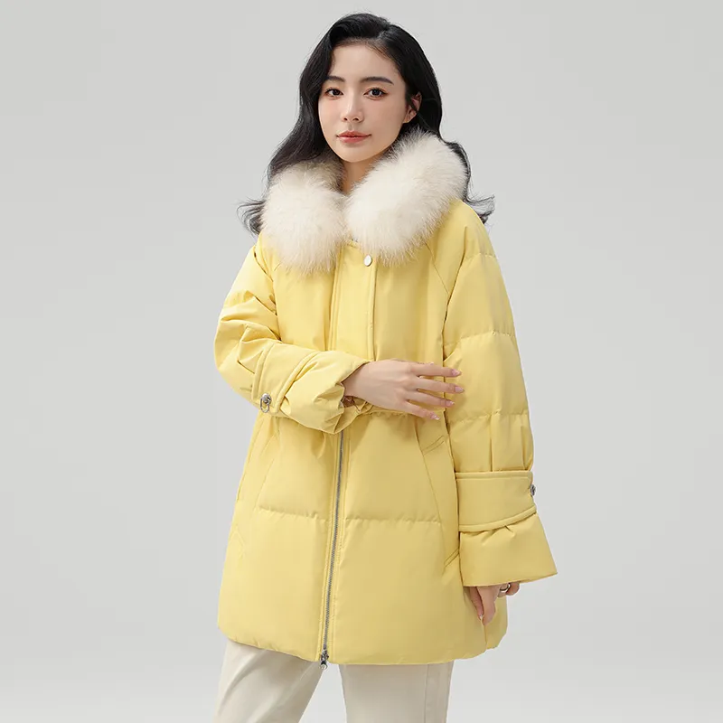 YAYA Mid Length Long Sleeved Down Jacket Women's-15