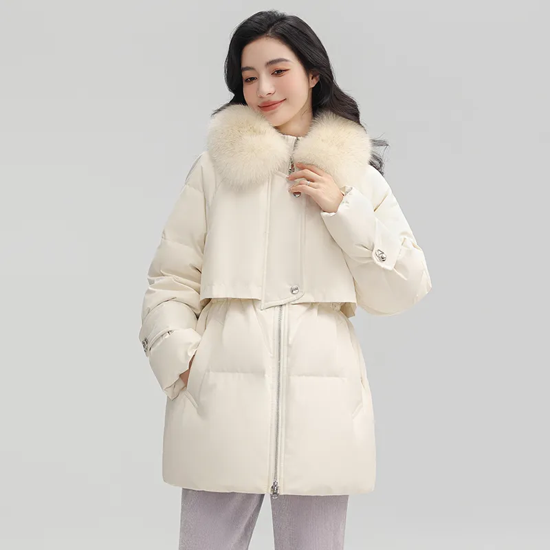 YAYA Mid Length Long Sleeved Down Jacket Women's-9