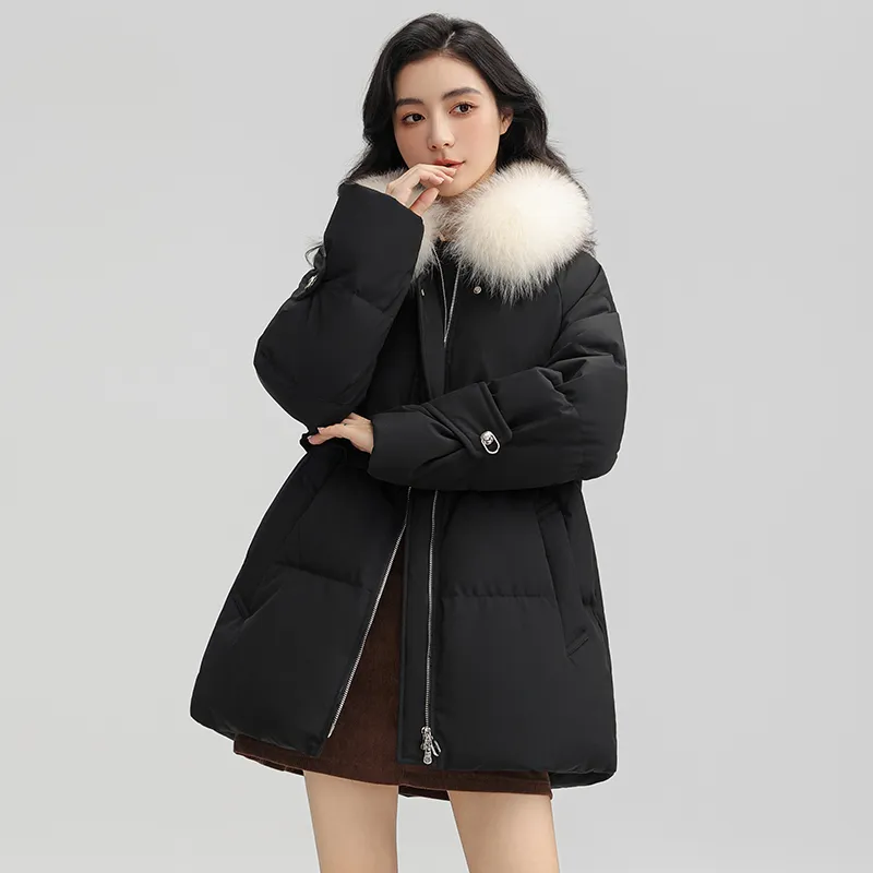 YAYA Mid Length Long Sleeved Down Jacket Women's-2