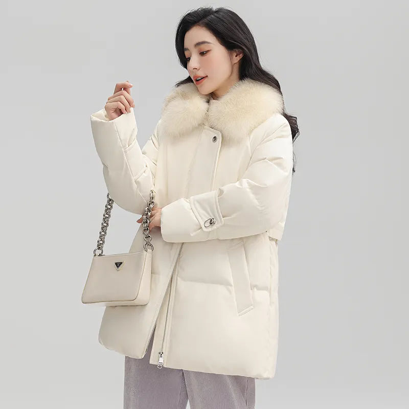YAYA Mid Length Long Sleeved Down Jacket Women's-8