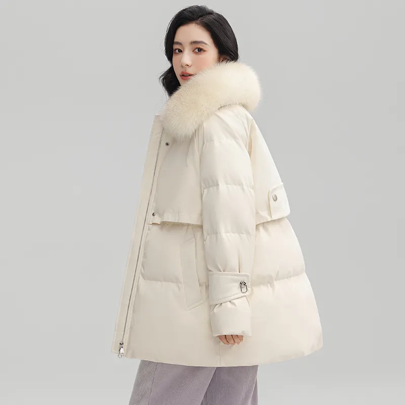 YAYA Mid Length Long Sleeved Down Jacket Women's-7