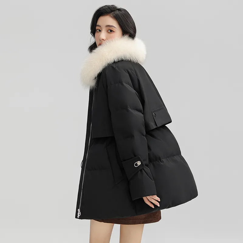 YAYA Mid Length Long Sleeved Down Jacket Women's-1