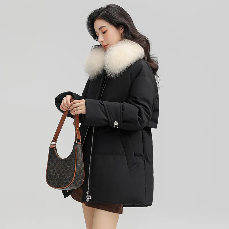 YAYA Mid Length Long Sleeved Down Jacket Women's-4