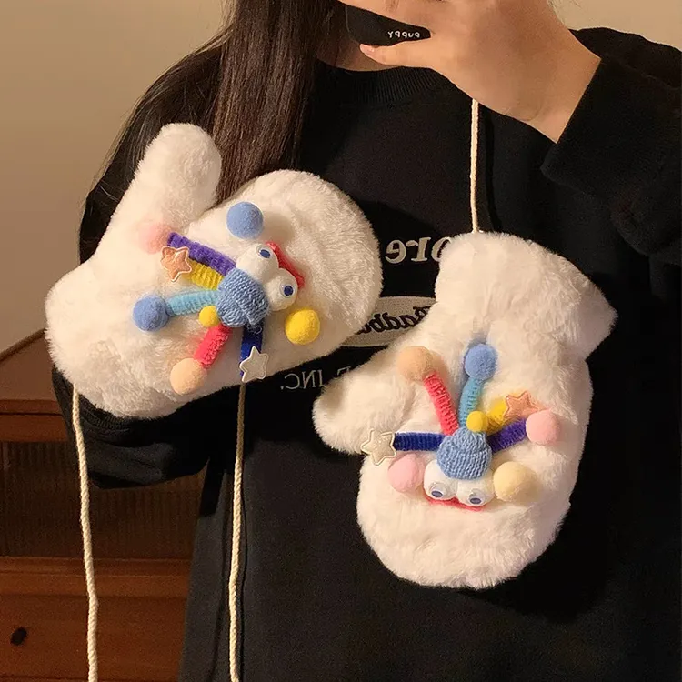 Lanza Polyester Knit Gloves Women's-3