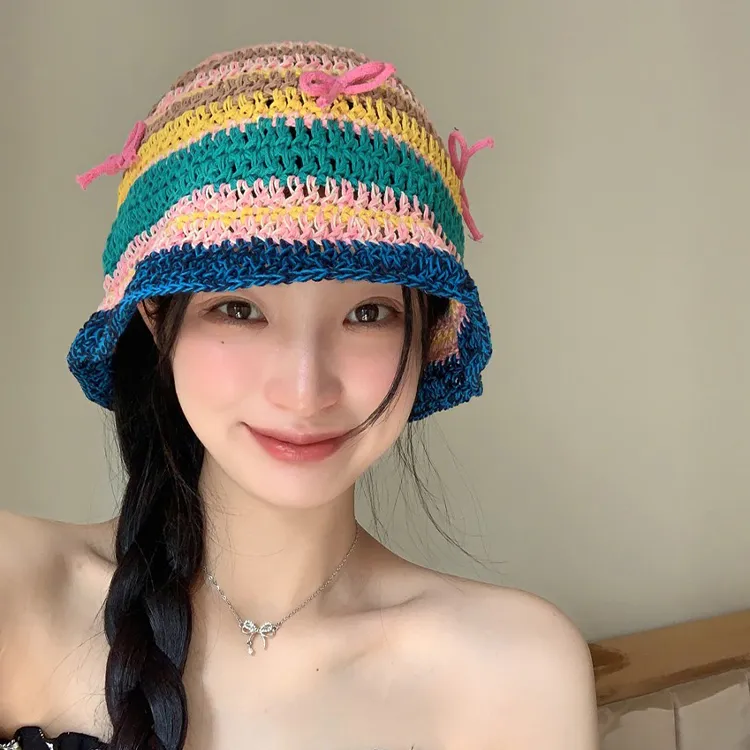 Lanza Straw Woven Sun Protection Hats Women's-2