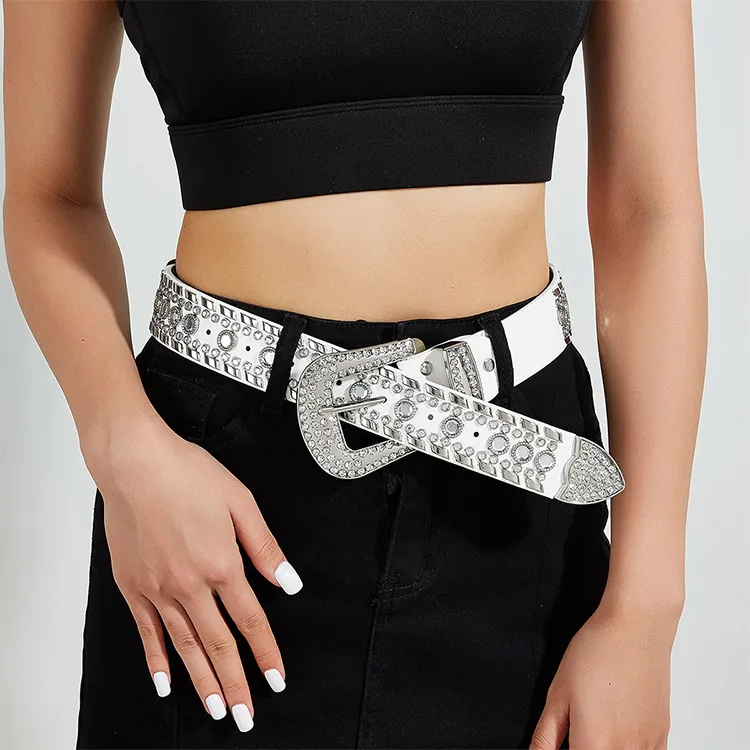 Lanza Cow Leather Leather Belts Women's 3.8CM-5