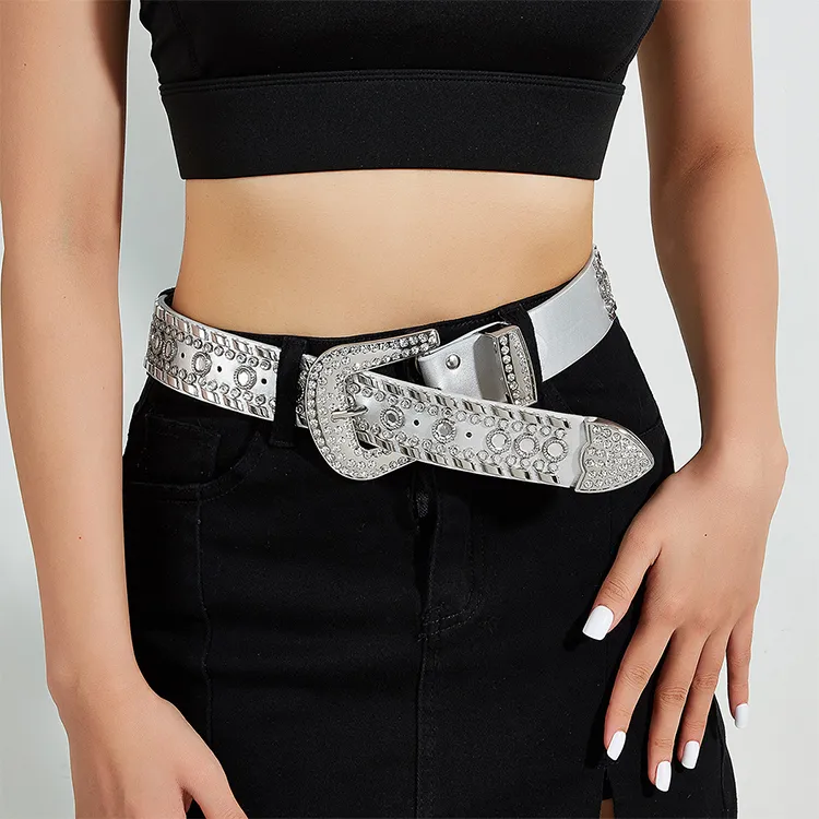 Lanza Cow Leather Leather Belts Women's 3.8CM-3