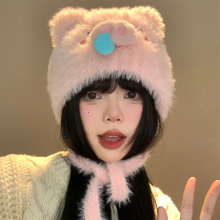 Lanza Polyester Beanies Women's-4