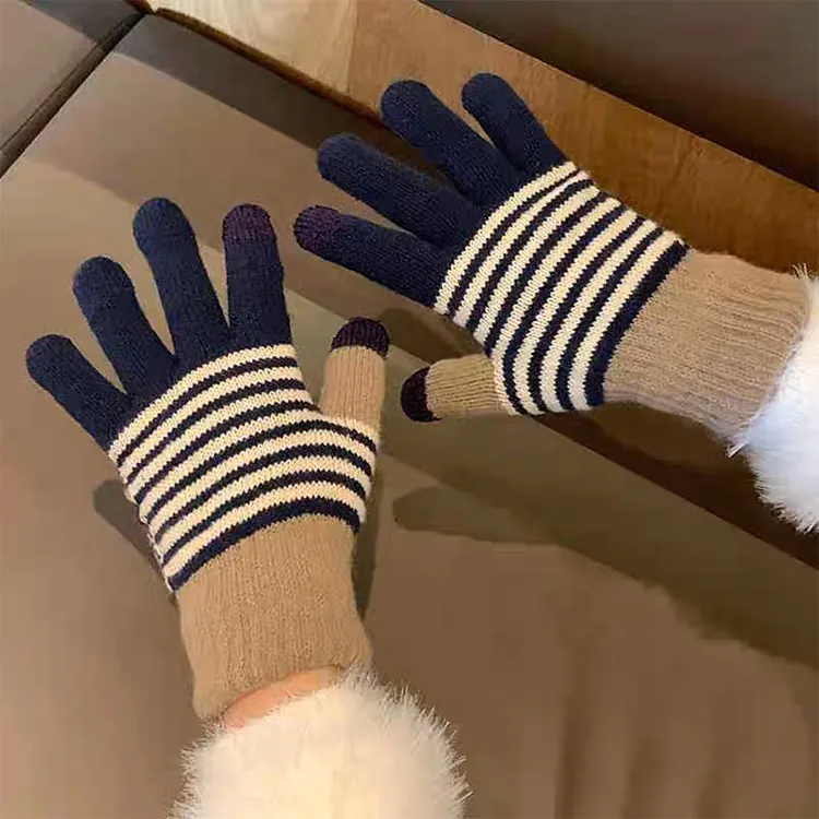Lanza Acrylic Knit Gloves Unisex-1
