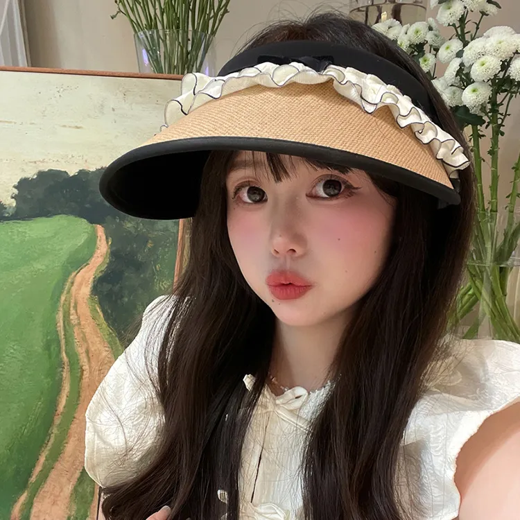 Lanza Straw Woven Sun Protection Hats Women's-5