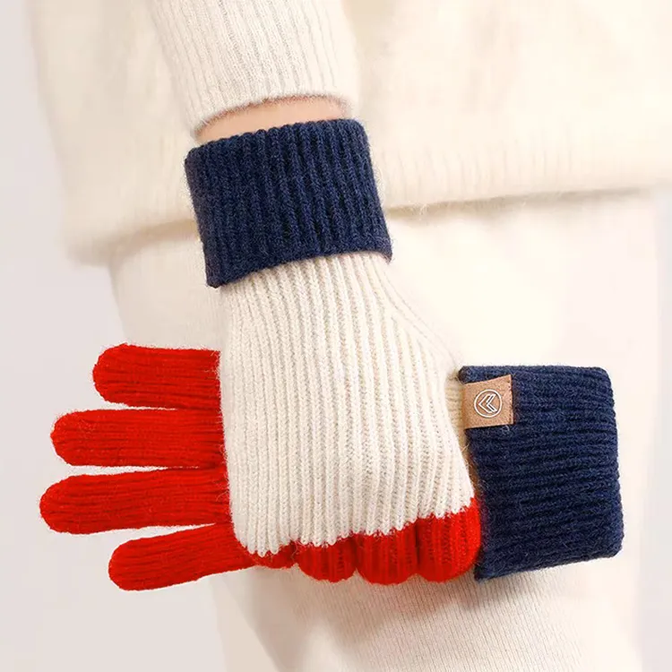 Lanza Acrylic Knit Gloves Women's-5