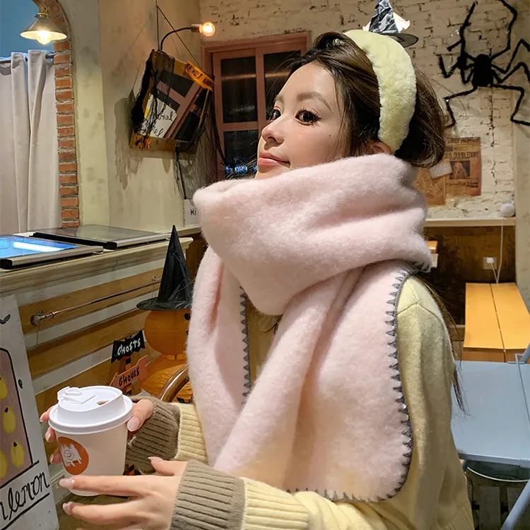 Lanza Knit Scarves Unisex-5