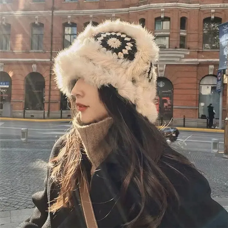 Lanza Rabbit Fur Beanies Women's-1