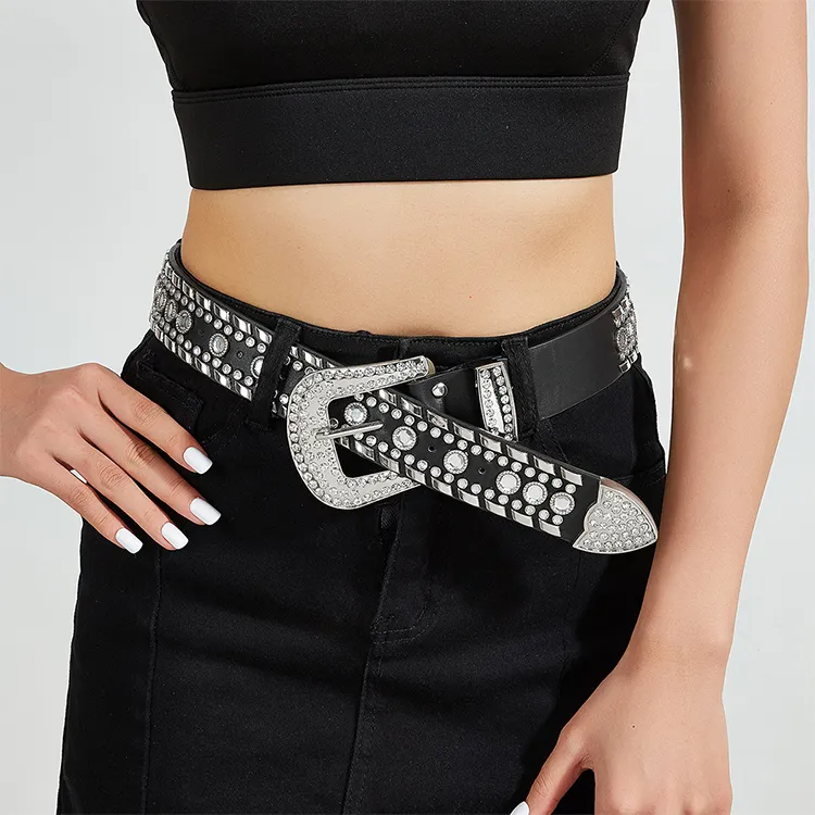 Lanza Cow Leather Leather Belts Women's 3.8CM-1