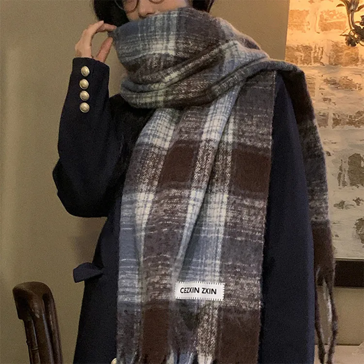 Lanza Knit Scarves Unisex-1