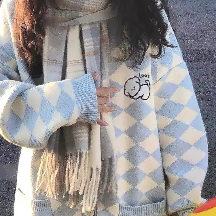 Lanza Knit Scarves Unisex-4