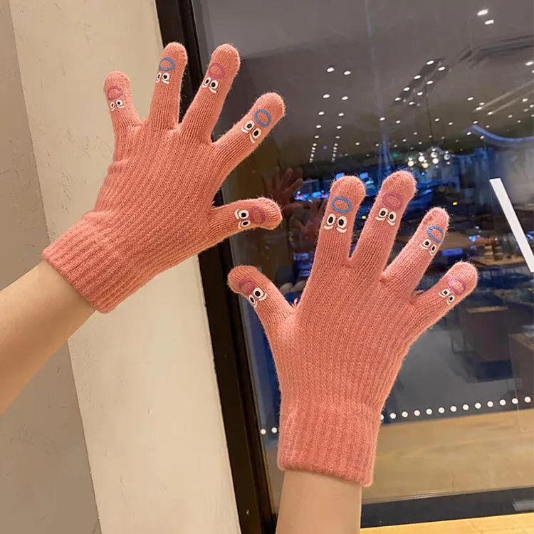 Lanza Acrylic Knit Gloves Women's-1