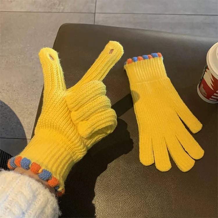 Lanza Acrylic Knit Gloves Women's-1