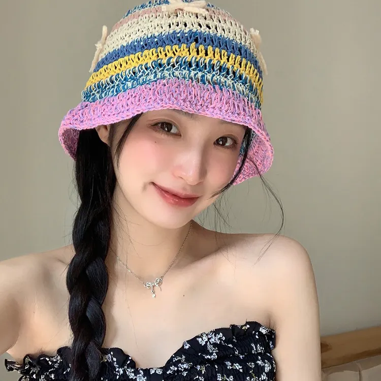 Lanza Straw Woven Sun Protection Hats Women's-6