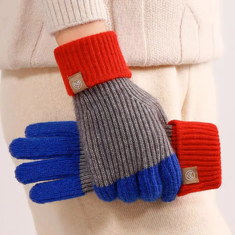 Lanza Acrylic Knit Gloves Women's-1