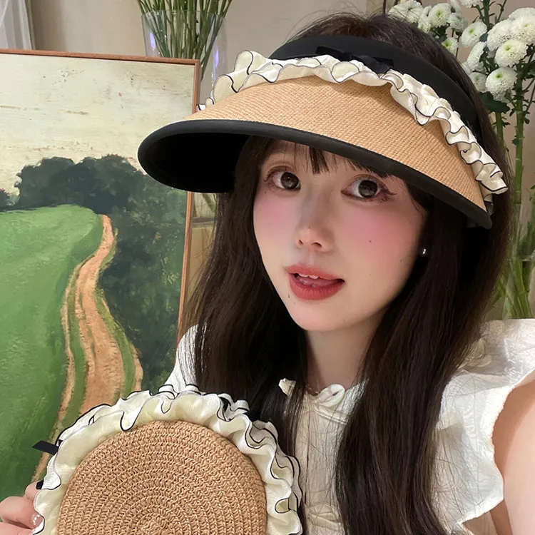 Lanza Straw Woven Sun Protection Hats Women's-4