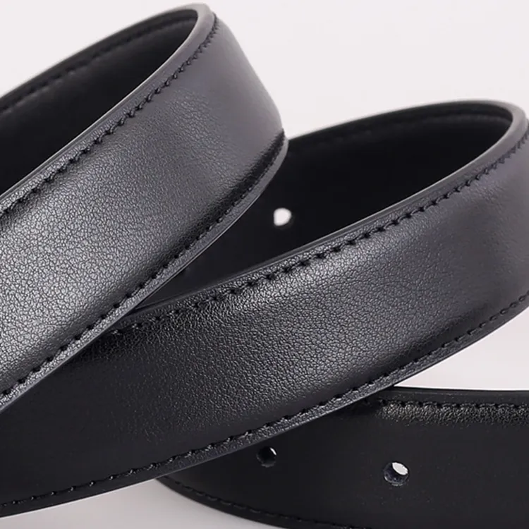 Lanza Cow Split Leather Belts Women's Width 2.5CM-2