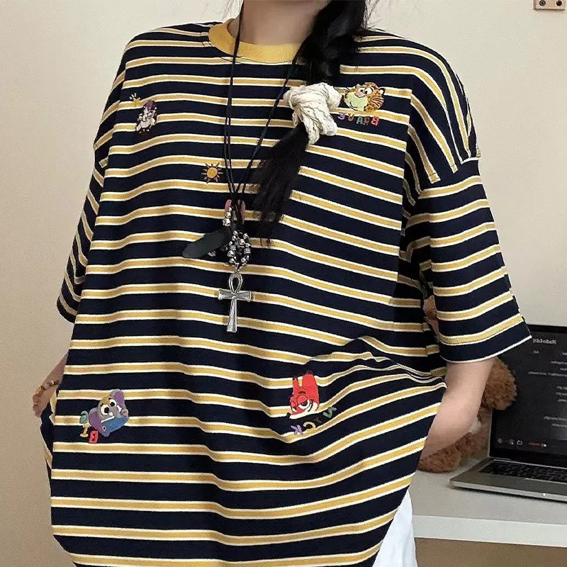 Mountainpeak T Shirt Unisex Yellow Stripes-6