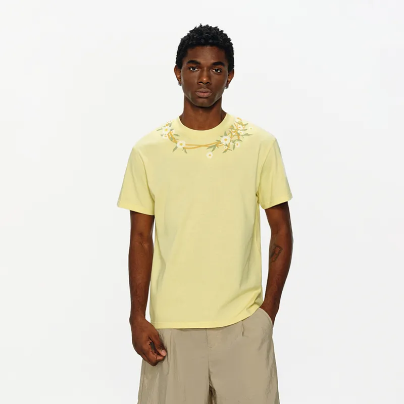 Mountainpeak T Shirt Unisex Custard-2