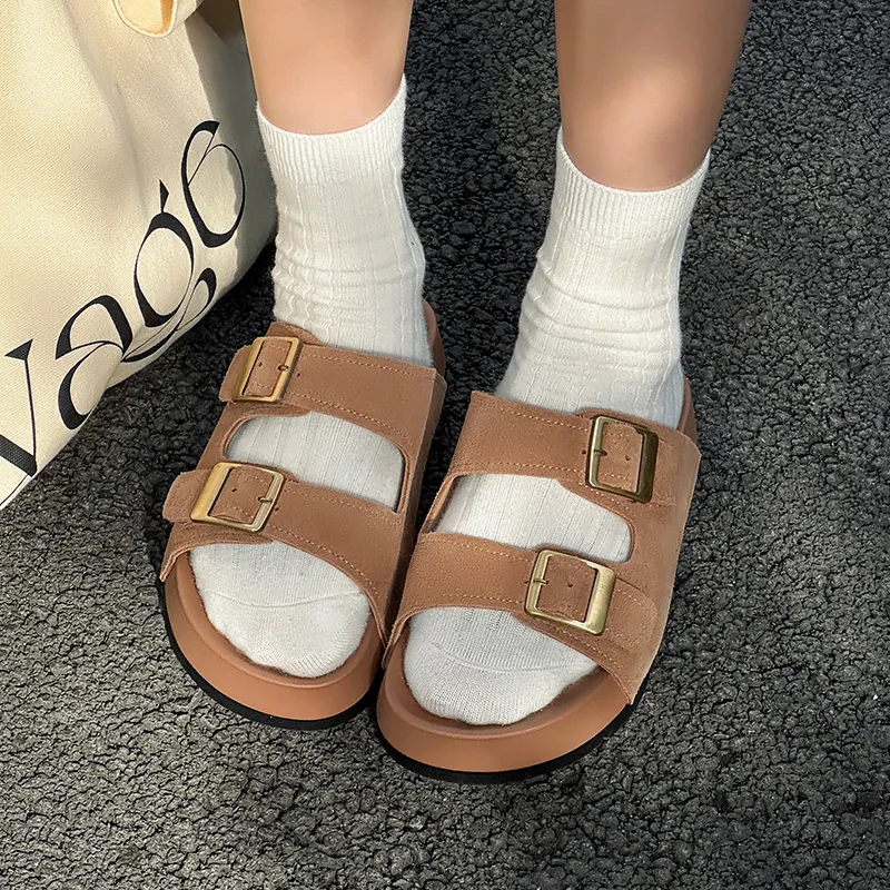 Mulinsen Quiet Slip Resistant Odor Resistant Abrasion Resistant Quick Dry Antibacterial Massage Slide Slippers Women's-5