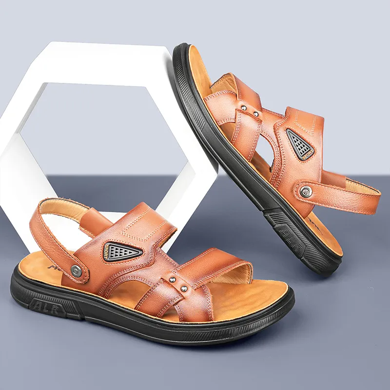 Mulinsen Beach Sandals Men Black/Brown-13