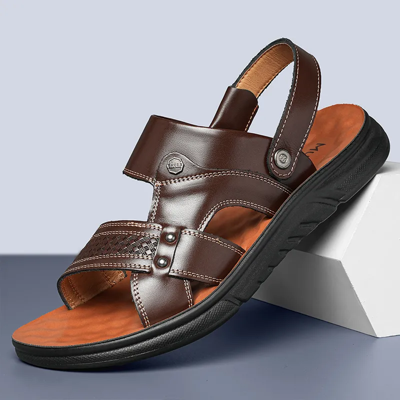 Mulinsen Beach Sandals Men Black/Brown-9