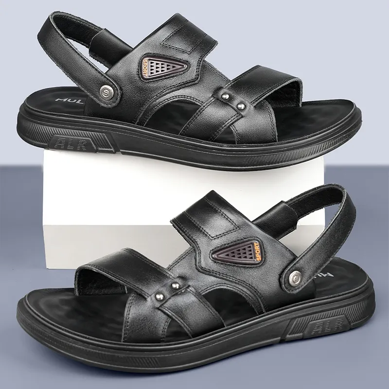 Mulinsen Beach Sandals Men Black/Brown-5